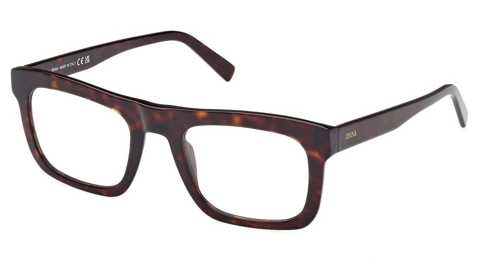 NWT Ermenegildo Zegna EZ5276-52052 Brown Square 52mm Glasses